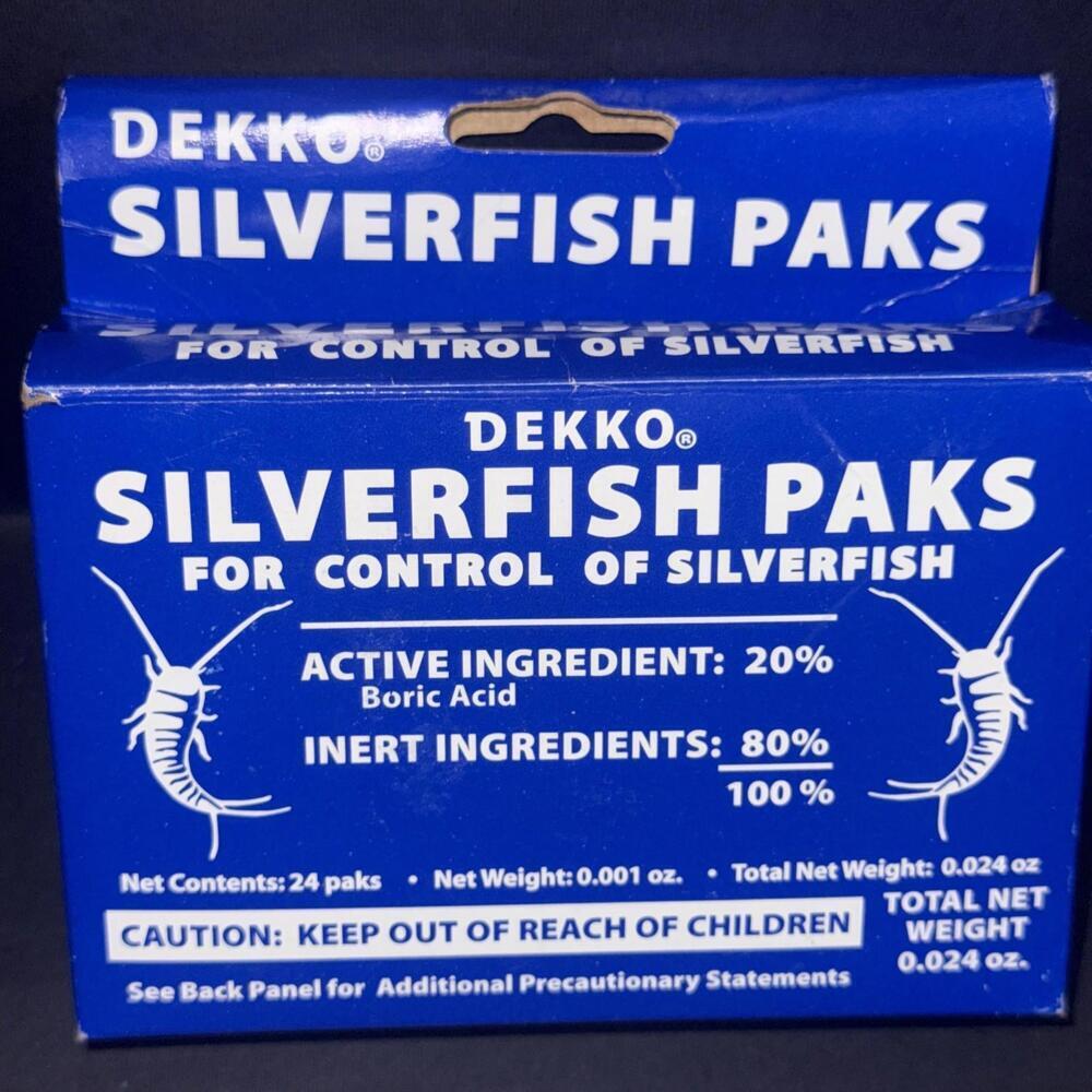 Dekko Silverfish Paks 1 Box (24 individual) Silverfish Control Baits